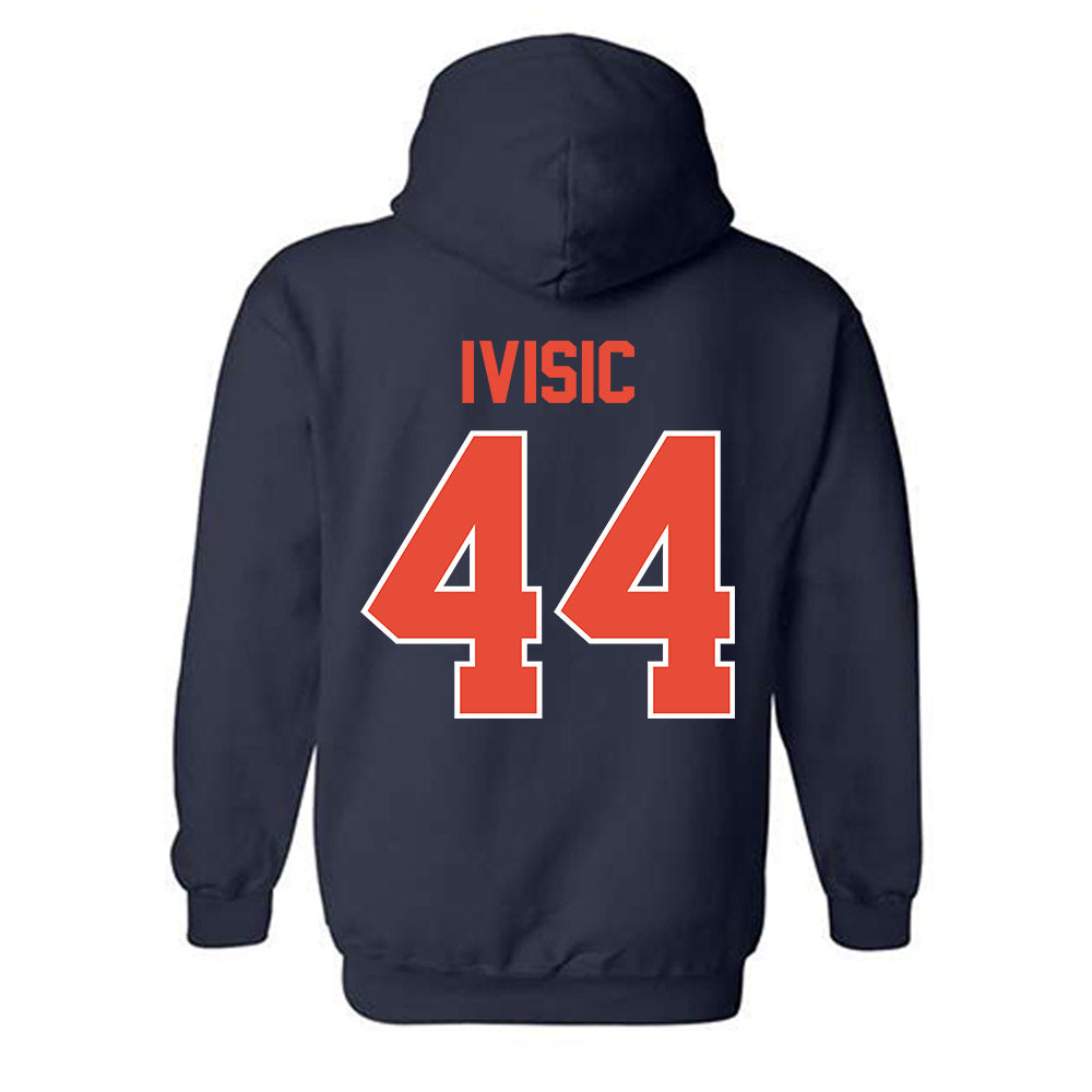 Illinois - NCAA Men's Basketball : Zvonimir Ivisic - Classic Shersey Hooded Sweatshirt-1
