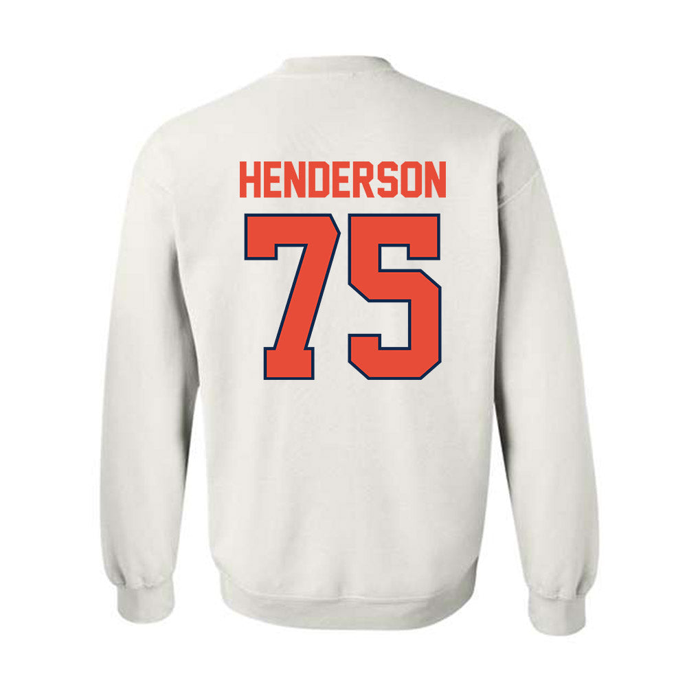 Illinois - NCAA Football : Brandon Henderson - Crewneck Sweatshirt Classic Shersey