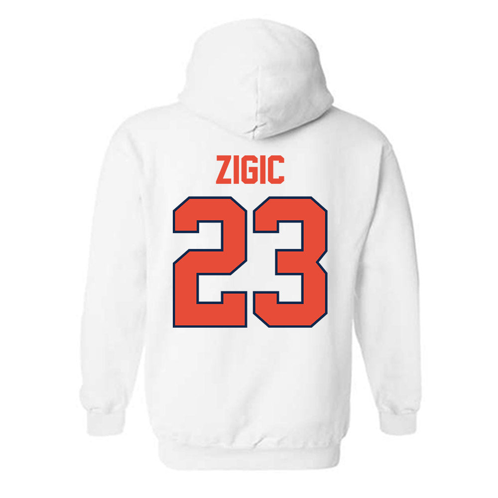 Illinois - NCAA Women's Volleyball : Lara Zigic - Classic Shersey Hooded Sweatshirt-1