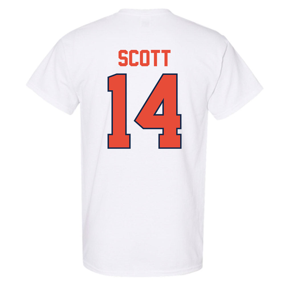 Illinois - NCAA Football : Xavier Scott - Classic Shersey T-Shirt-1