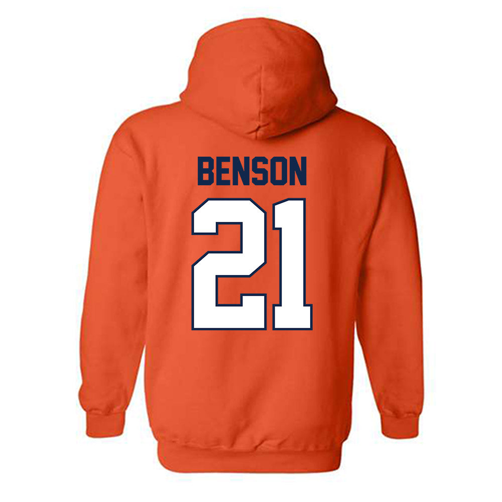 Illinois - NCAA Women's Basketball : Naomi Benson - Classic Shersey Hooded Sweatshirt-1