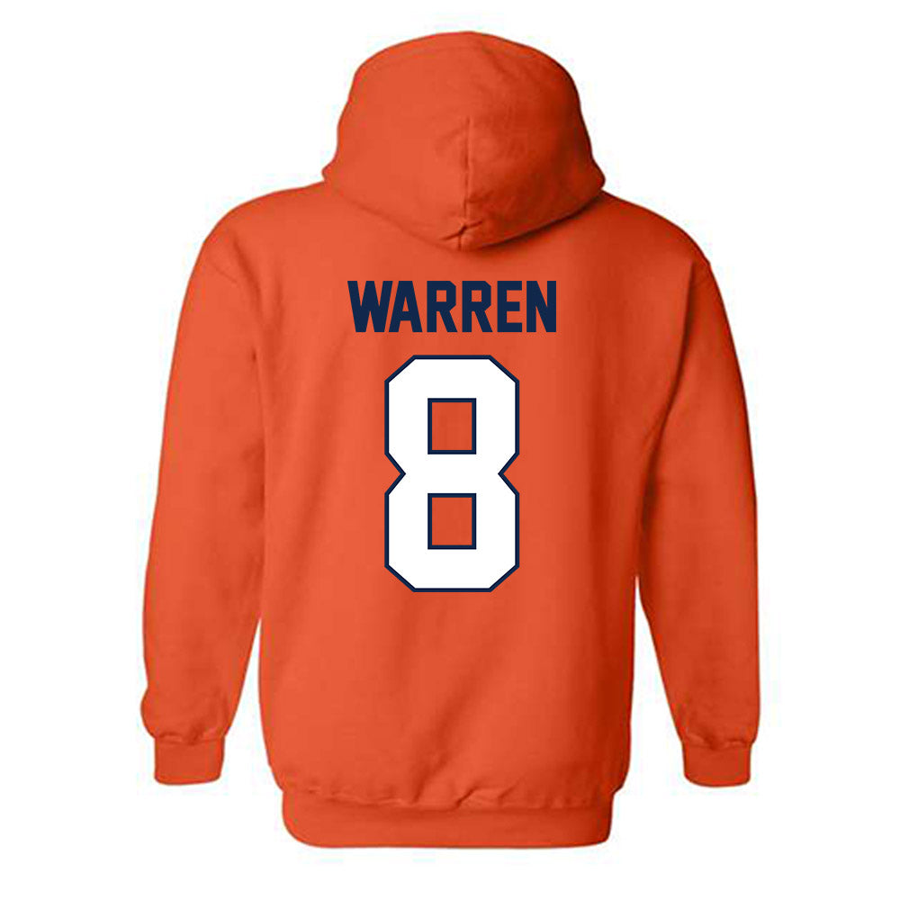 Illinois - NCAA Football : Jeremiah Warren - Classic Shersey Hooded Sweatshirt-1