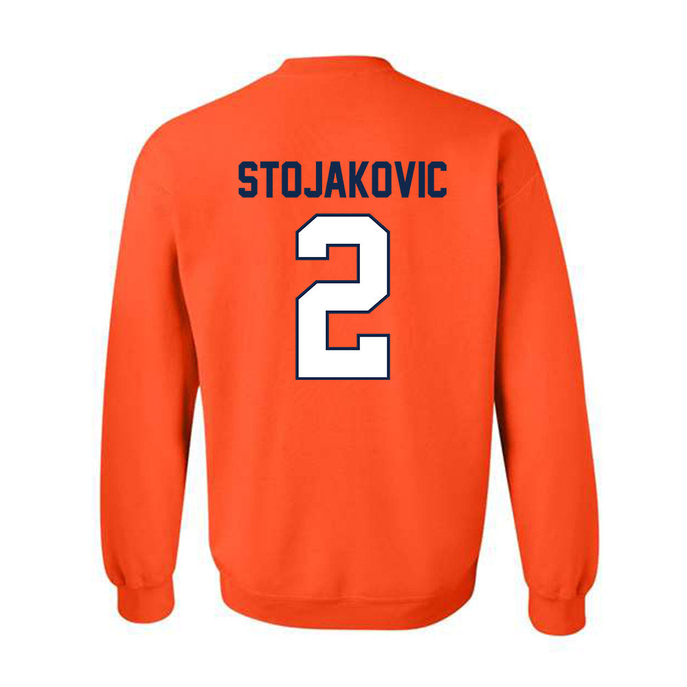 Illinois - NCAA Men's Basketball : Andrej Stojakovic - Classic Shersey Crewneck Sweatshirt-1