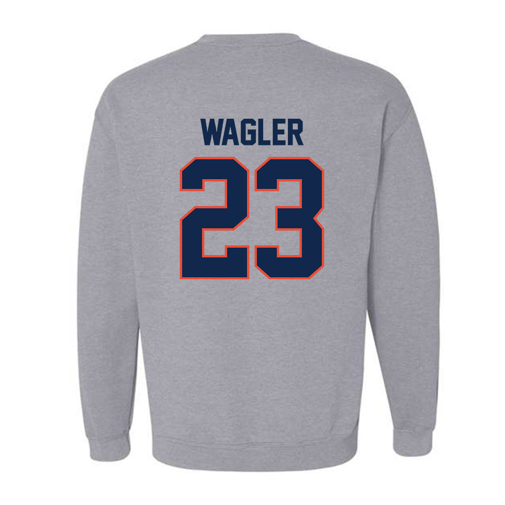 Illinois - NCAA Men's Basketball : Keaton Wagler - Classic Shersey Crewneck Sweatshirt-1