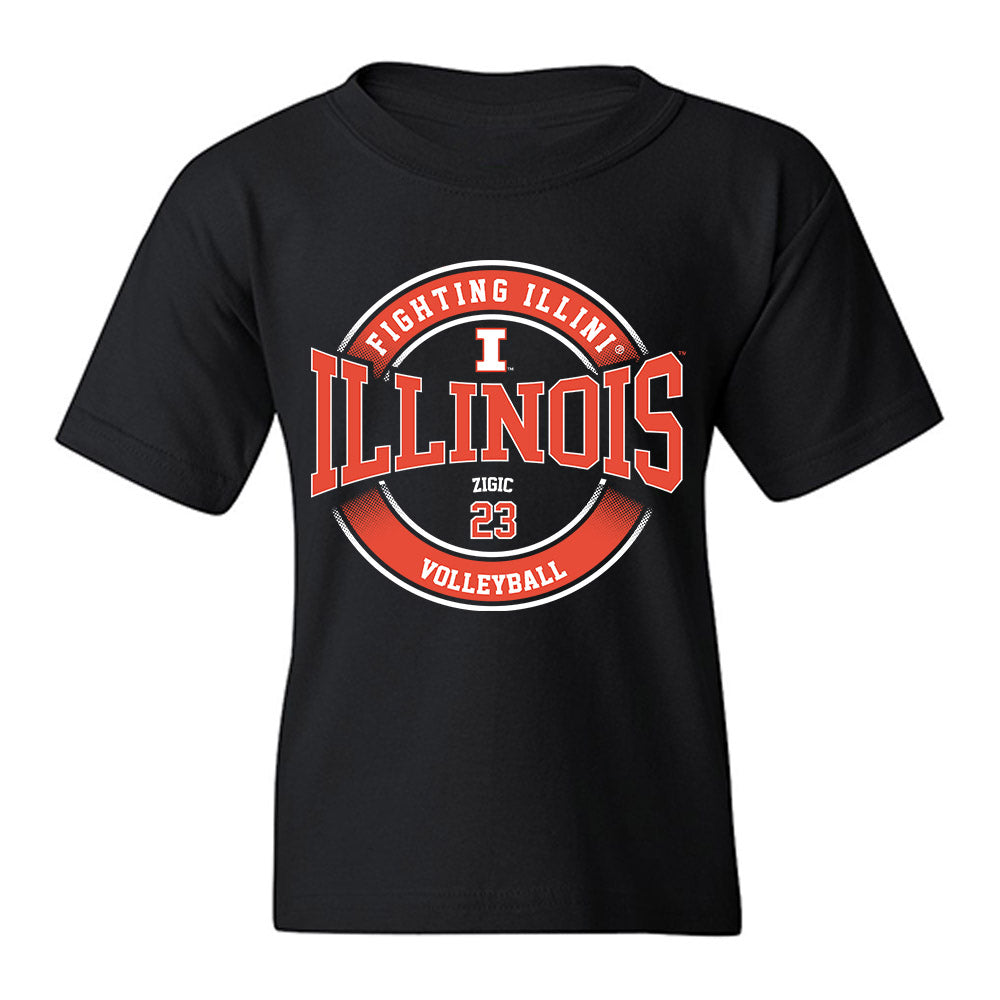 Illinois - NCAA Women's Volleyball : Lara Zigic - Classic Fashion Shersey Youth T-Shirt-0