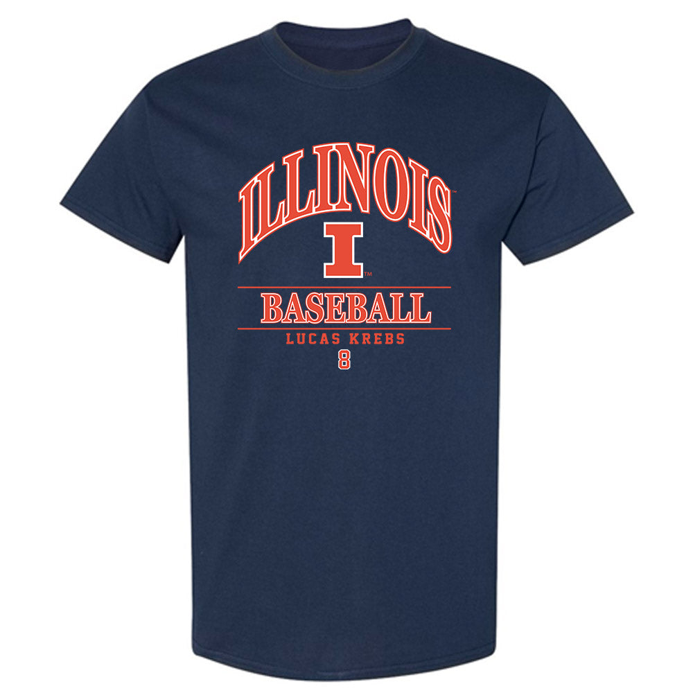 Illinois - NCAA Baseball : Lucas Krebs - Classic Fashion Shersey T-Shirt-0