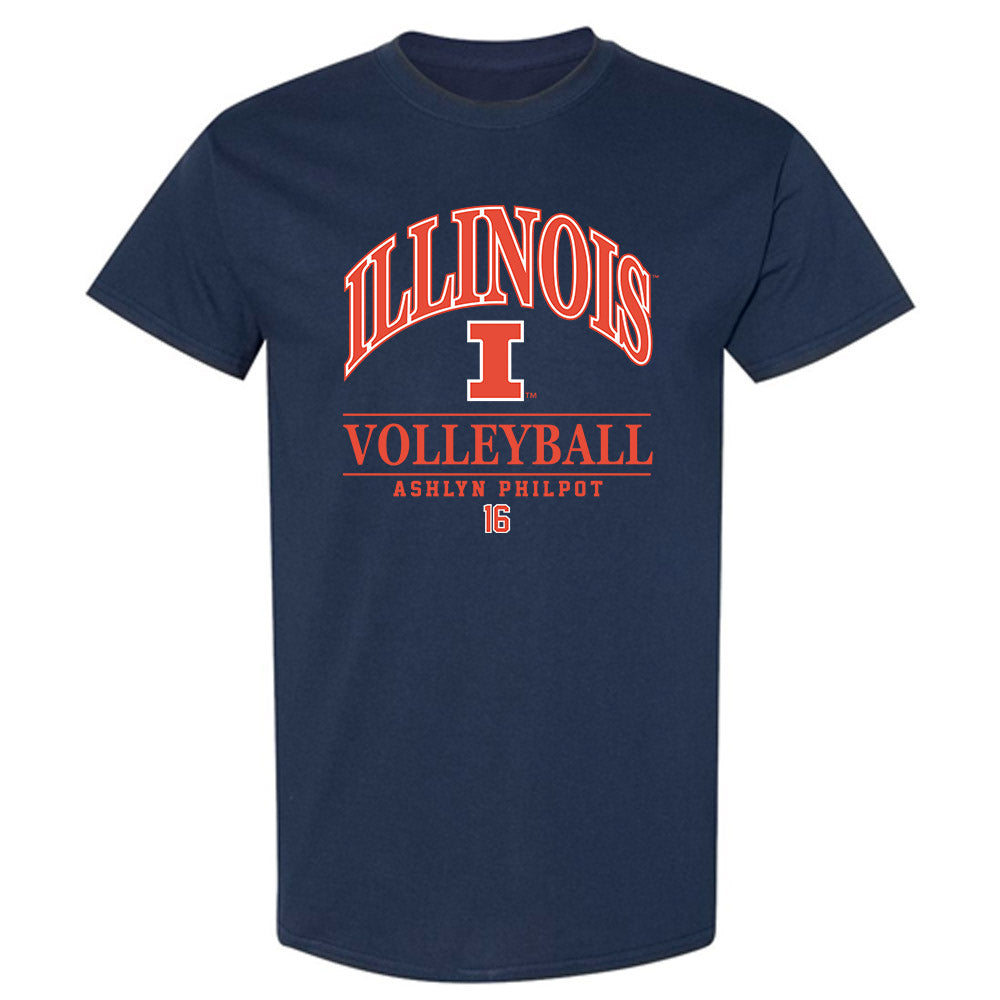 Illinois - NCAA Women's Volleyball : Ashlyn Philpot - Classic Fashion Shersey T-Shirt-0