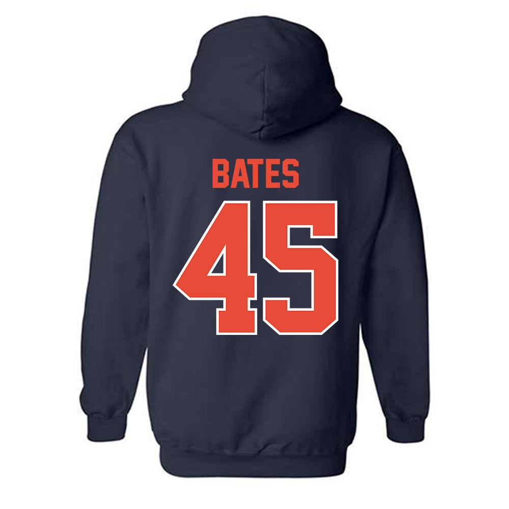 Illinois - NCAA Baseball : Zach Bates - Sports Shersey Hooded Sweatshirt-1