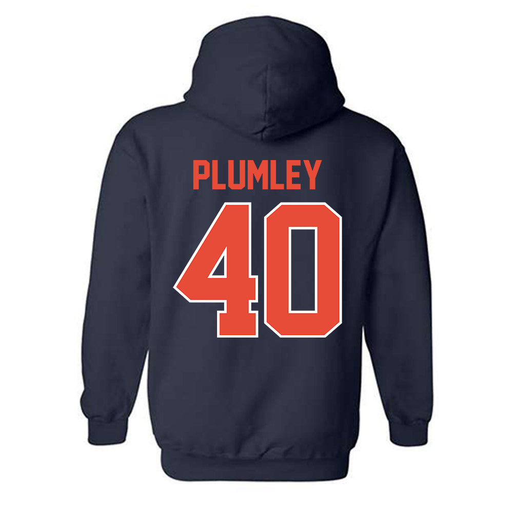 Illinois - NCAA Baseball : Ben Plumley - Hooded Sweatshirt Sports Shersey