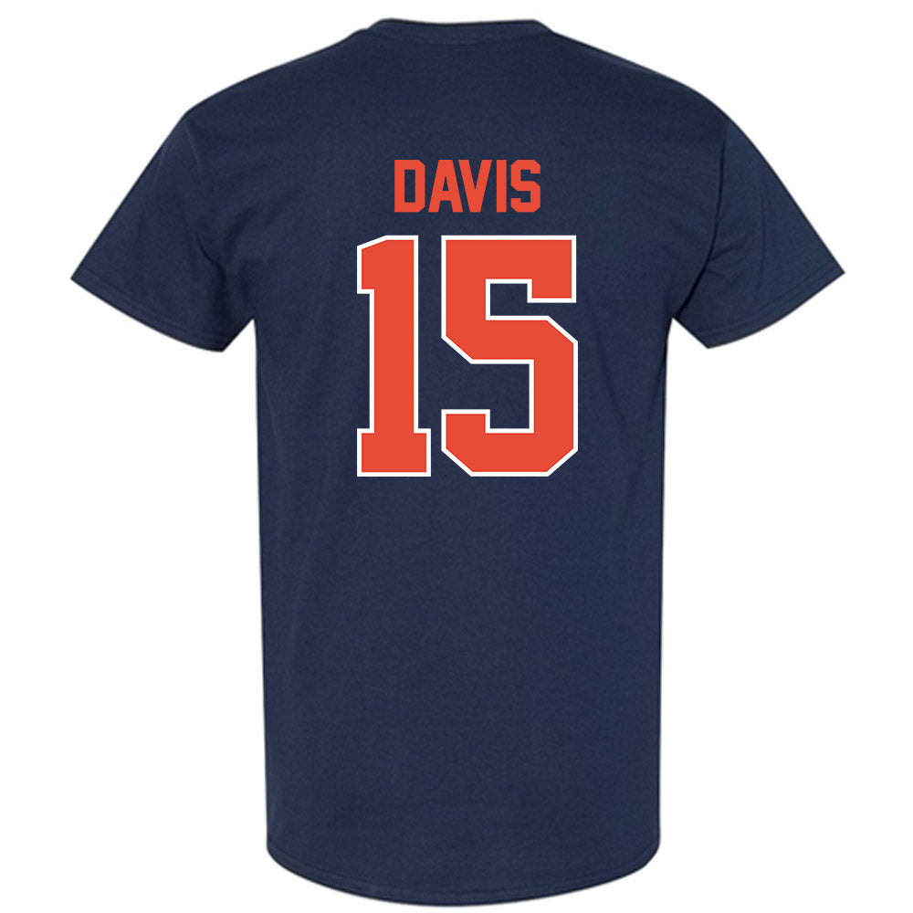 Illinois - NCAA Men's Basketball : Jake Davis - Sports Shersey T-Shirt-1
