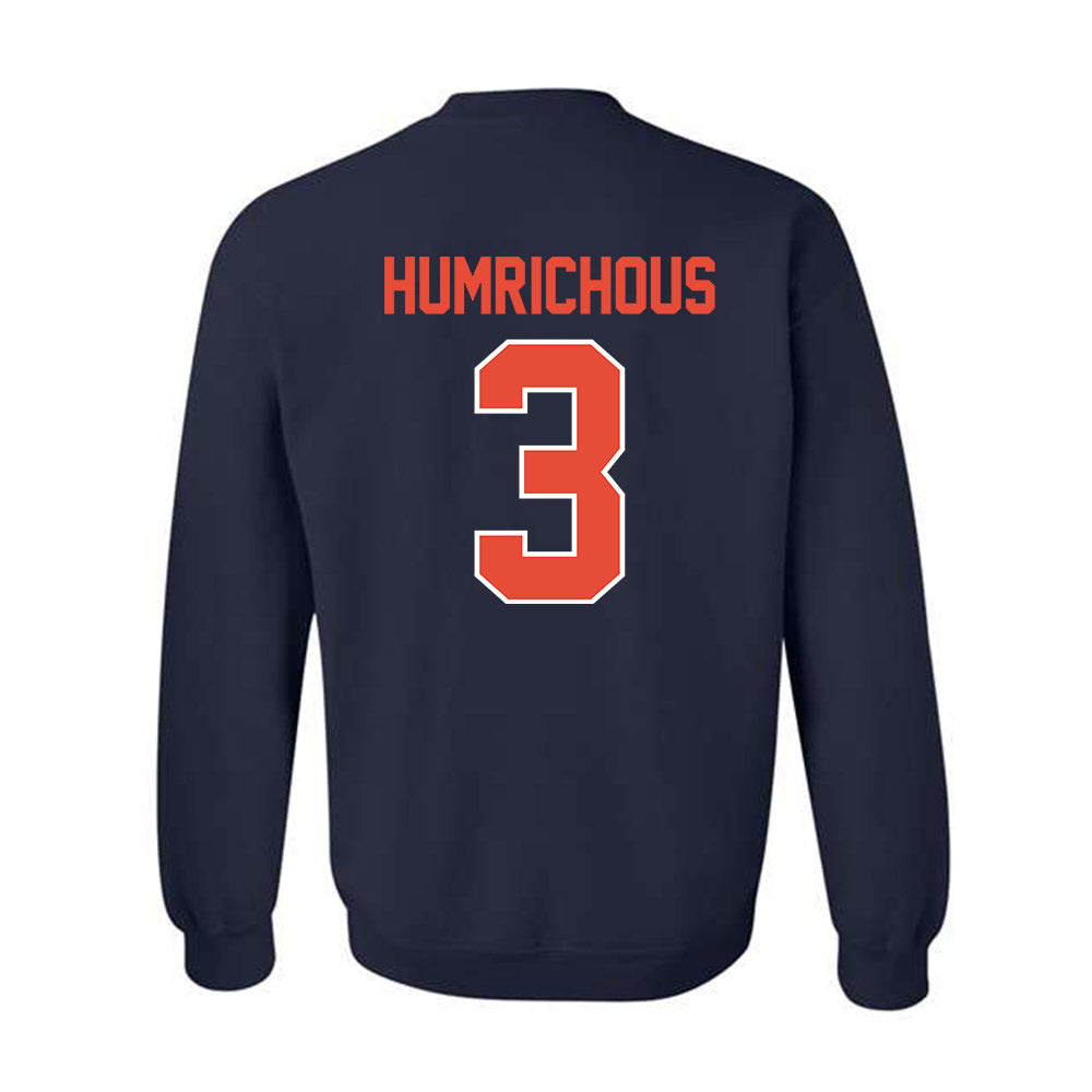 Illinois - NCAA Men's Basketball : Benjamin Humrichous - Sports Shersey Crewneck Sweatshirt-1