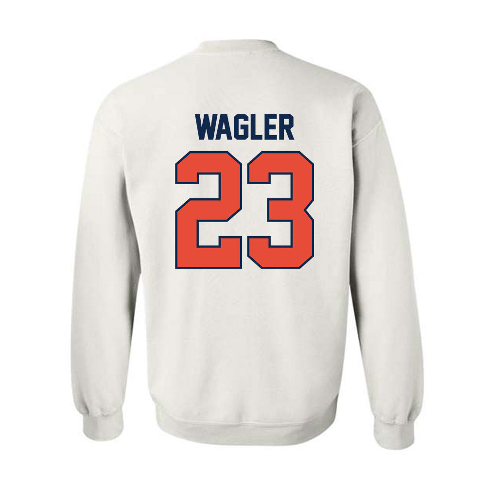 Illinois - NCAA Men's Basketball : Keaton Wagler - Sports Shersey Crewneck Sweatshirt-1