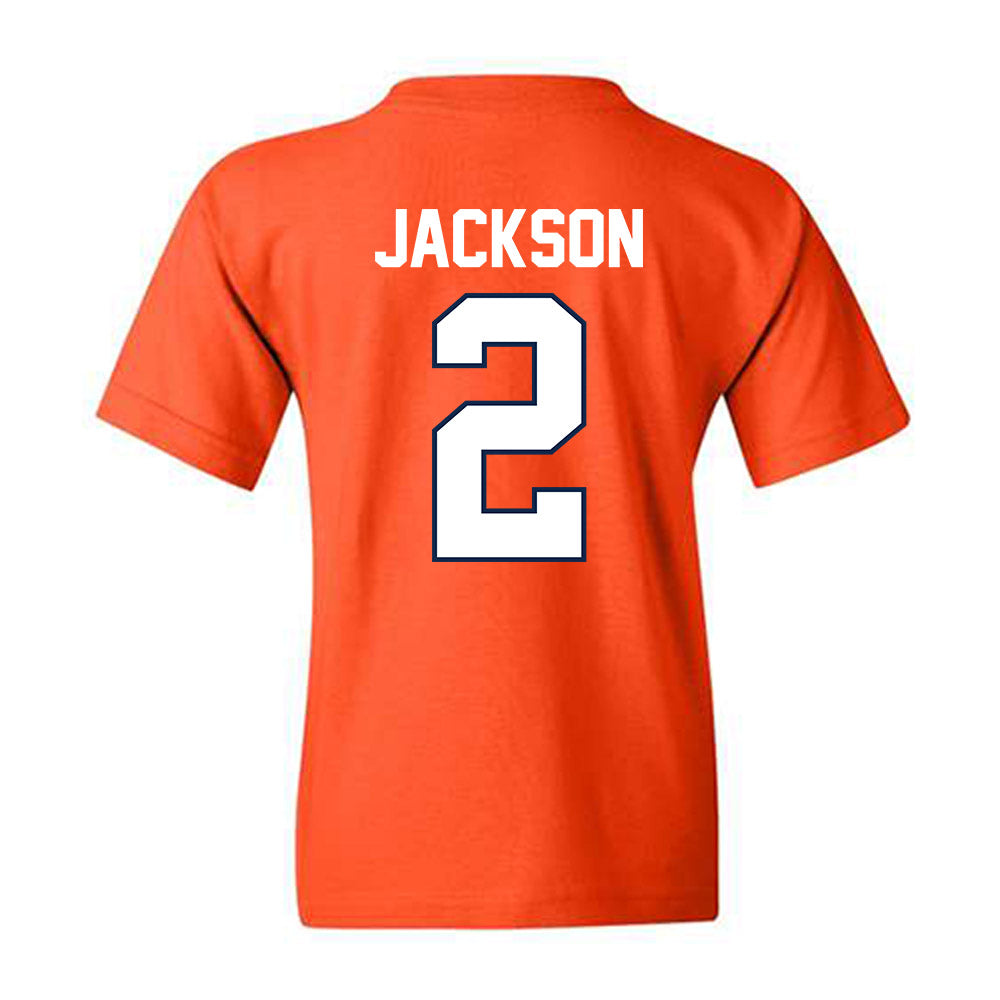 Illinois - NCAA Women's Basketball : Destiny Jackson - Sports Shersey Youth T-Shirt-1
