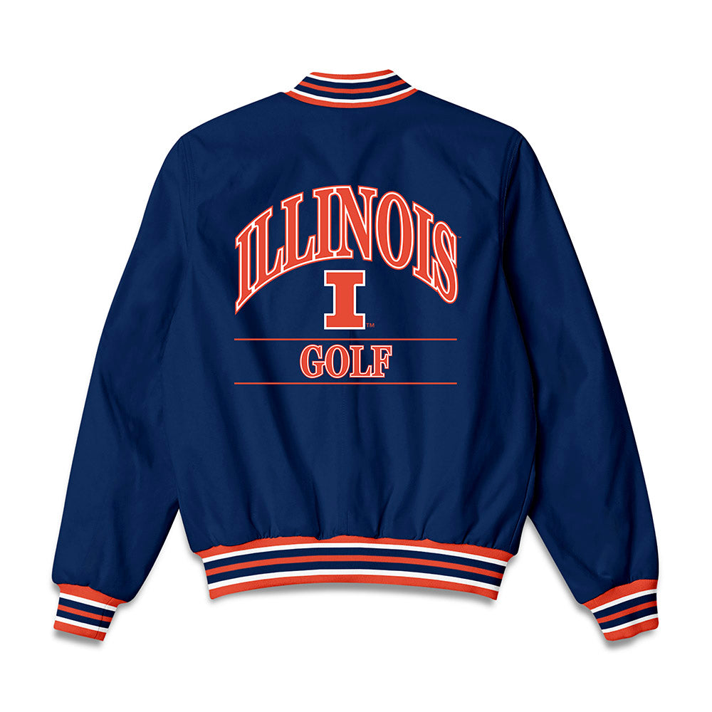 Illinois - NCAA Men's Golf : Ryan Voois - Bomber Jacket