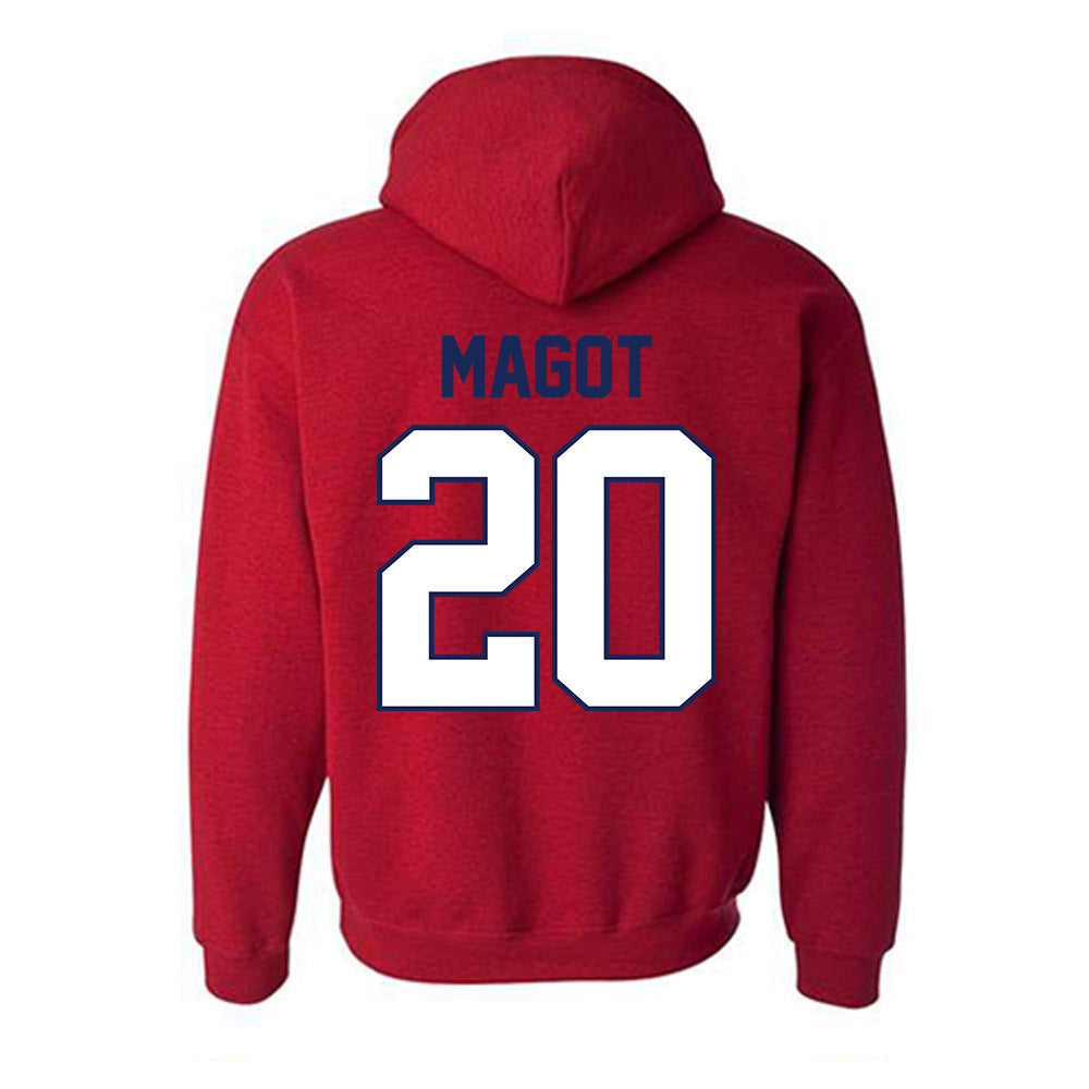 Arizona - NCAA Women's Basketball : Achol Magot - Classic Shersey Hooded Sweatshirt-1