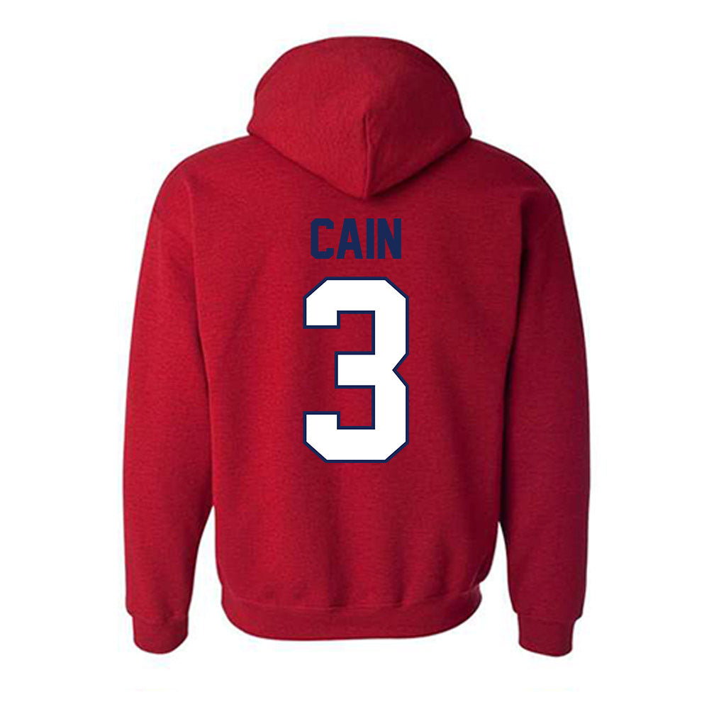 Arizona - NCAA Baseball : Andrew Cain - Classic Shersey Hooded Sweatshirt-1