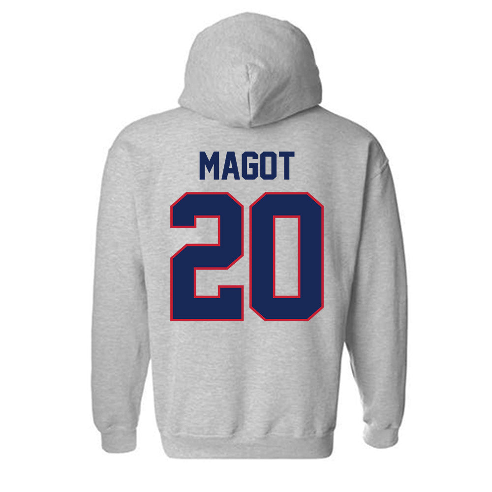 Arizona - NCAA Women's Basketball : Achol Magot - Classic Shersey Hooded Sweatshirt-1