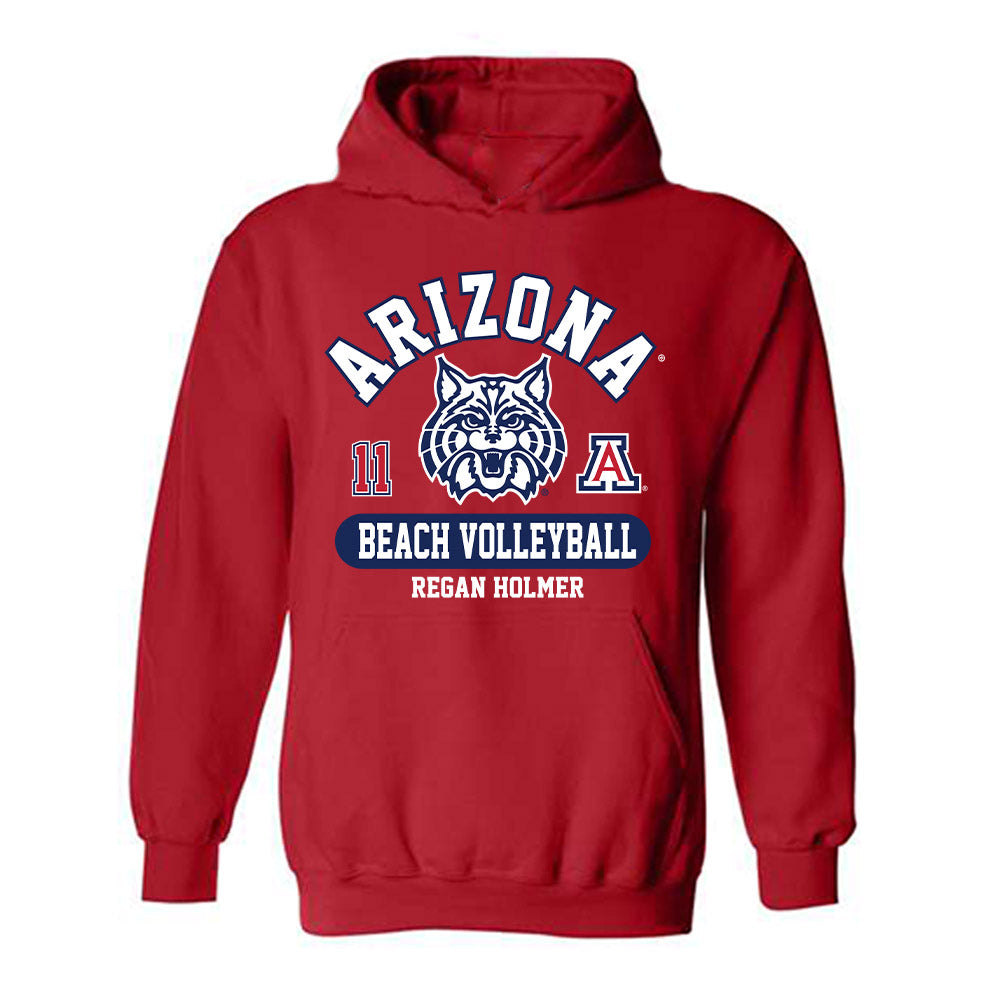 Arizona - NCAA Beach Volleyball : Regan Holmer - Classic Fashion Shersey Hooded Sweatshirt-0