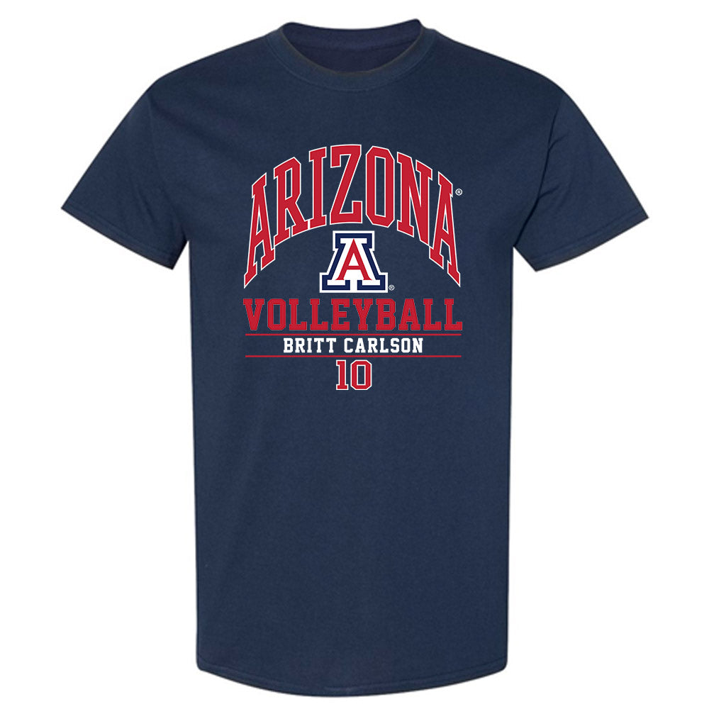 Arizona - NCAA Women's Volleyball : Britt Carlson - Classic Fashion Shersey T-Shirt-0