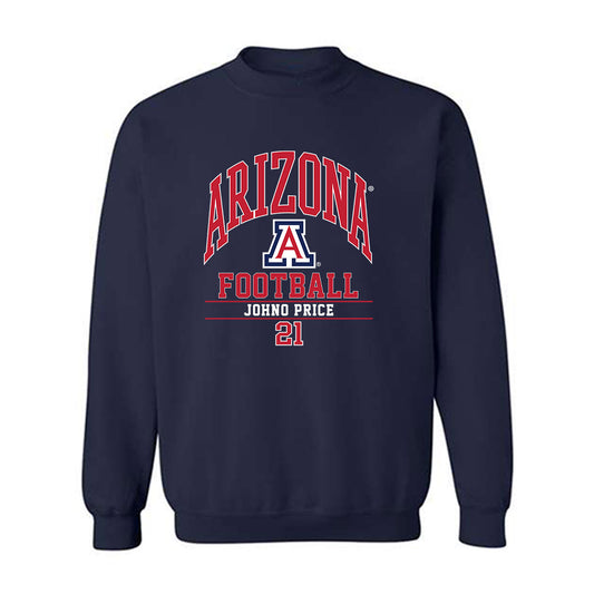 Arizona - NCAA Football : Johno Price - Crewneck Sweatshirt Classic Fashion Shersey
