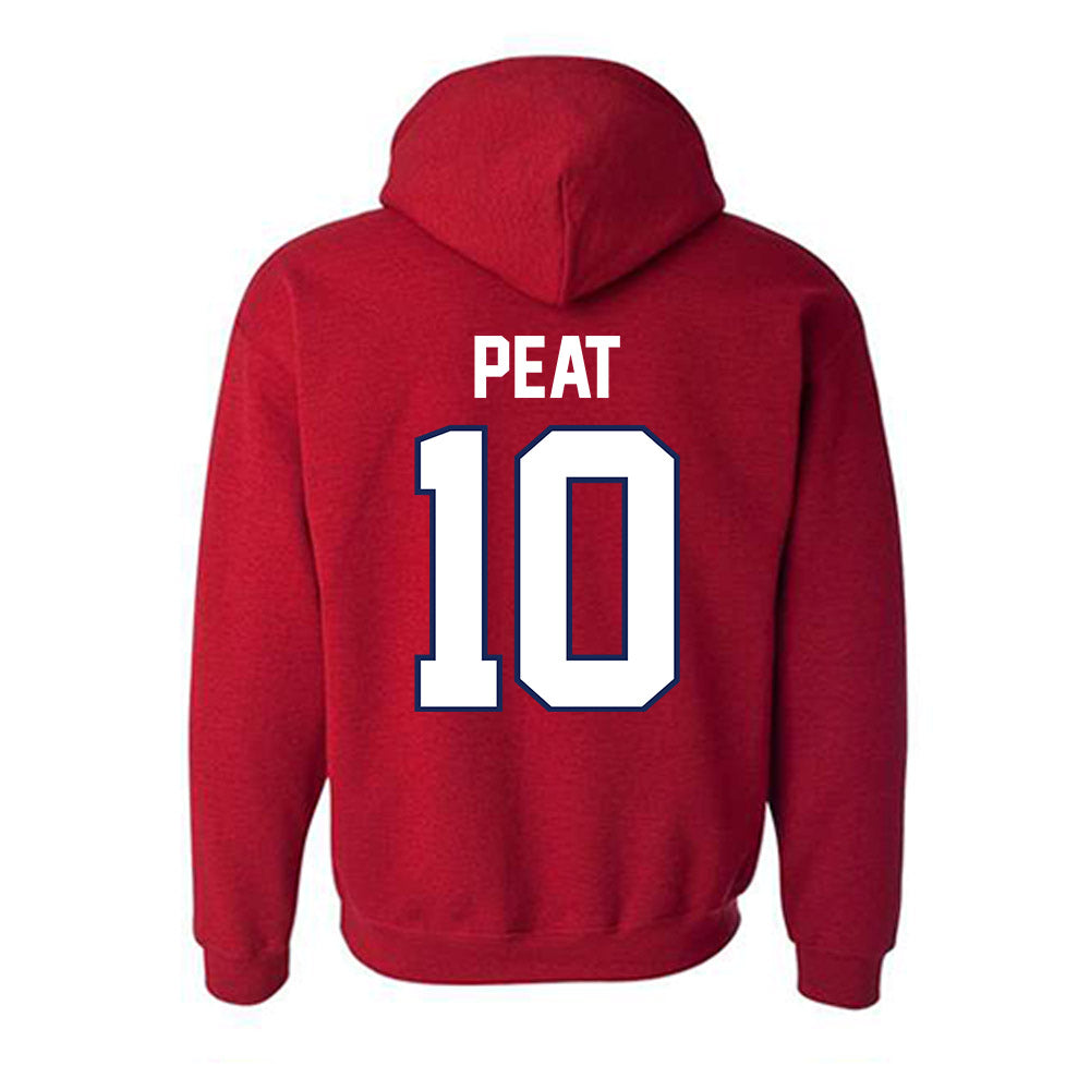 Arizona - NCAA Men's Basketball : Koa Peat - Sports Shersey Hooded Sweatshirt-1