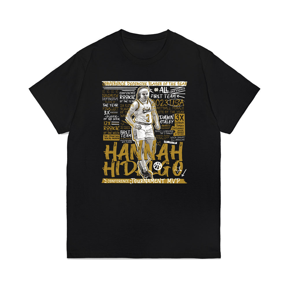 Notre Dame - NCAA Women's Basketball : Hannah Hidalgo - Premium T-Shirt-0