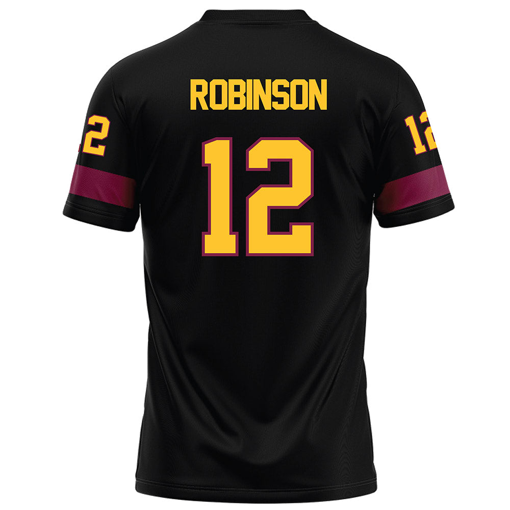 Arizona State - NCAA Football : Javan Robinson - Black Football Jersey-1