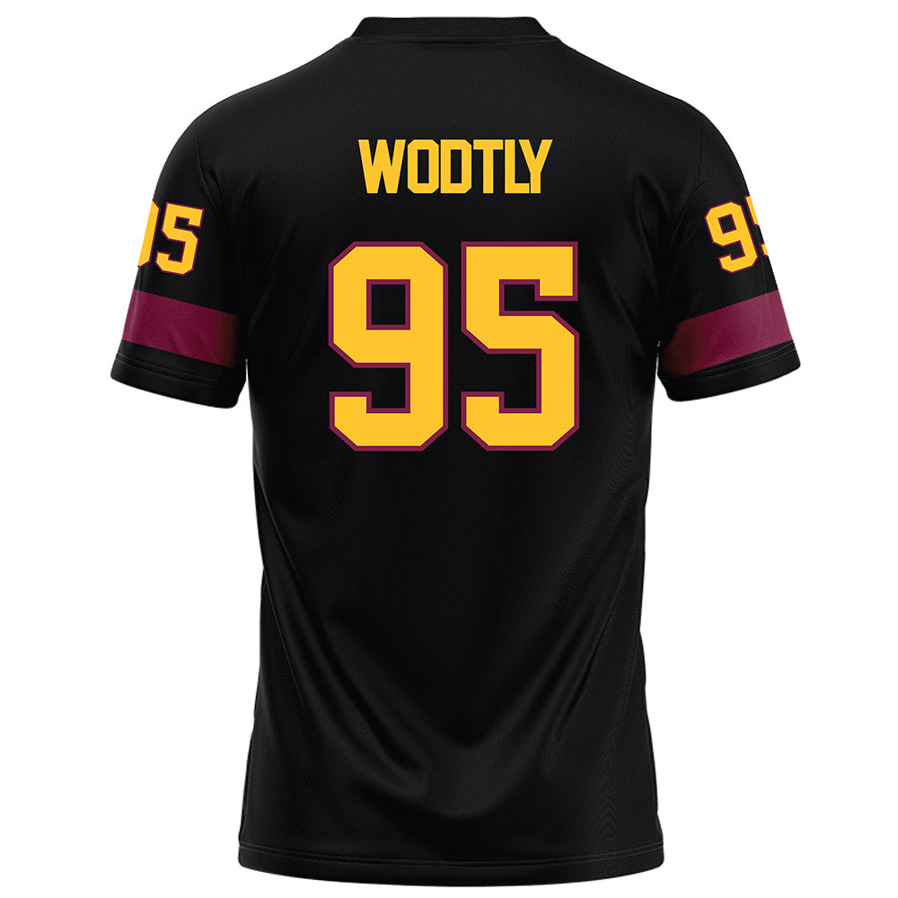 Arizona State - NCAA Football : Justin Wodtly - Black Football Jersey
