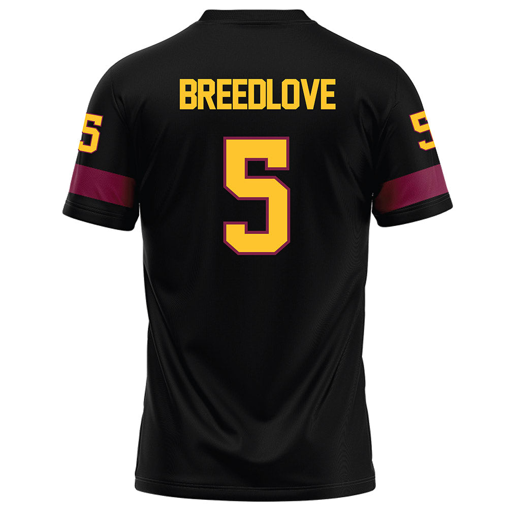 Arizona State - NCAA Football : Kyndrich Breedlove - Black Football Jersey-1