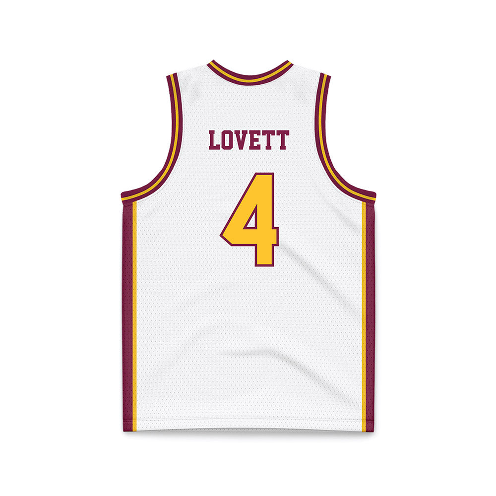 Arizona State - NCAA Women's Basketball : Jyah LoVett - White Basketball Jersey-1