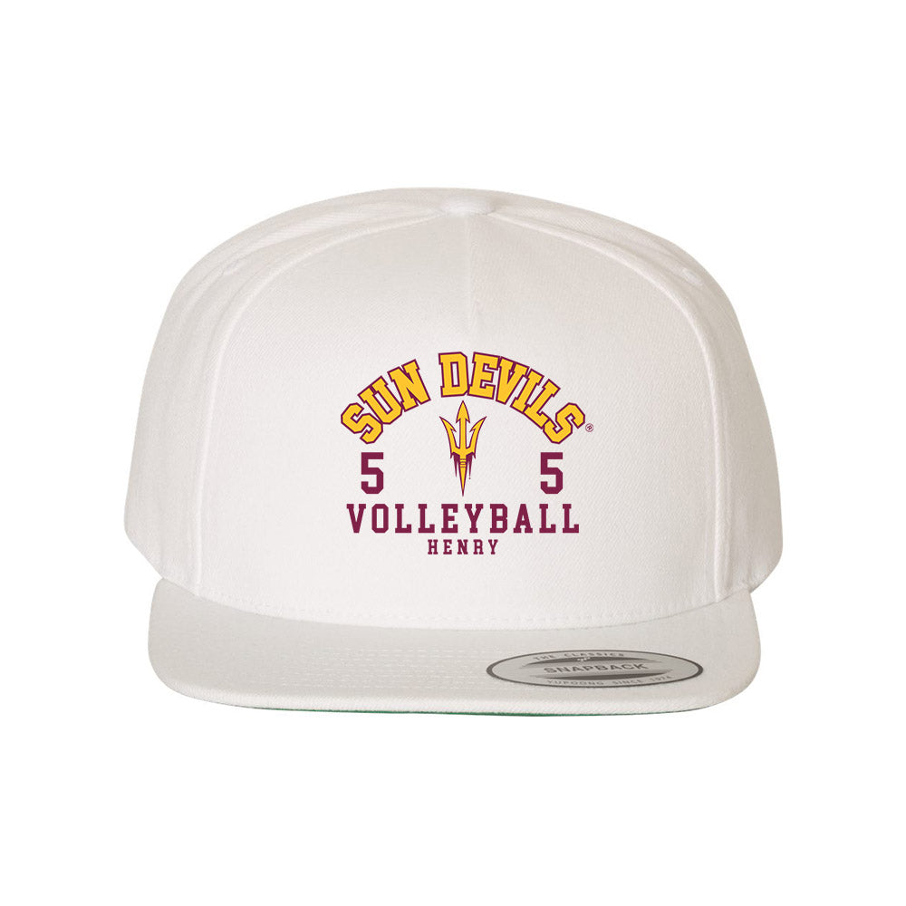 Arizona State - NCAA Women's Volleyball : Sydney Henry - Snapback Hat-0