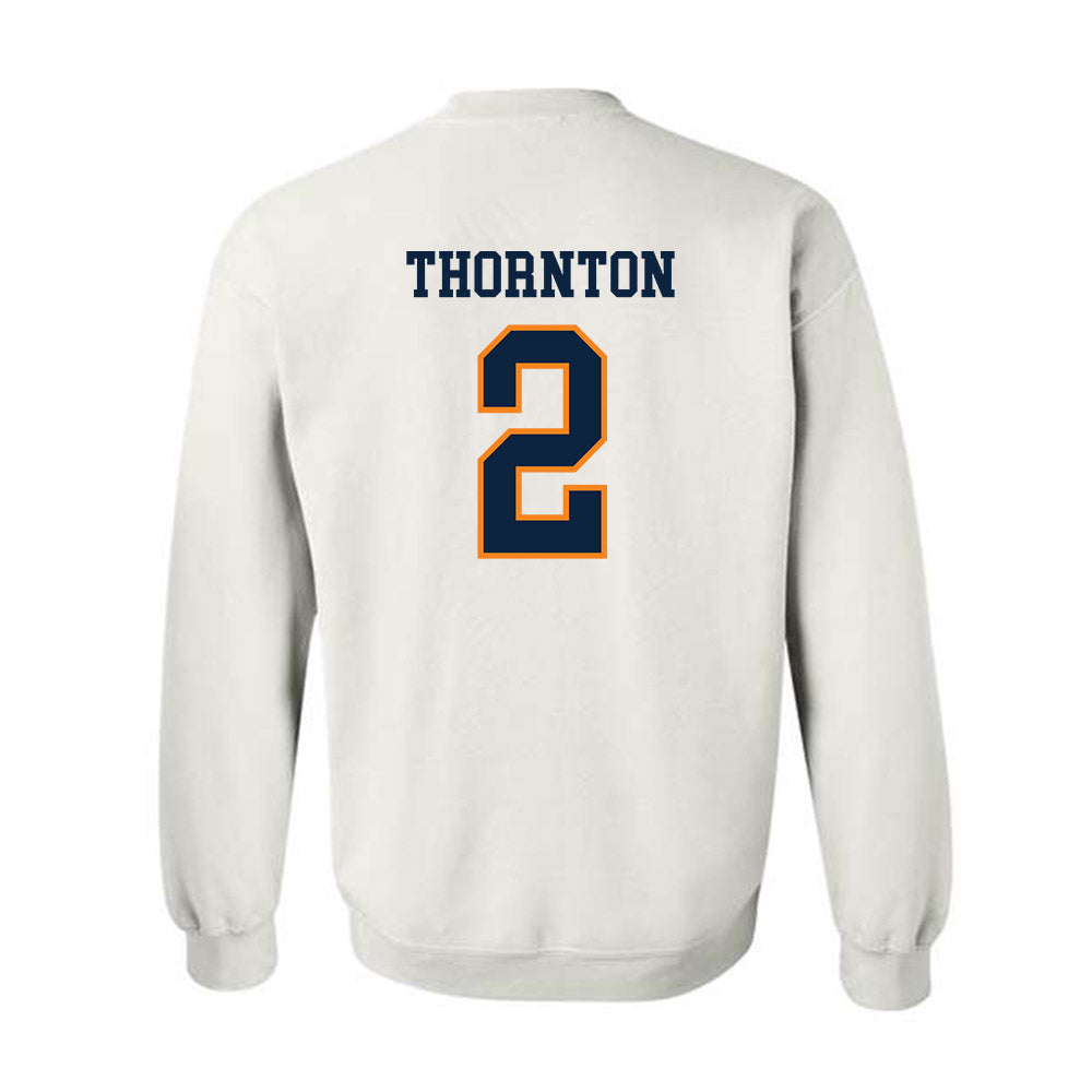 UT Martin - NCAA Baseball : Quincy Thornton - Classic Shersey Crewneck Sweatshirt-1