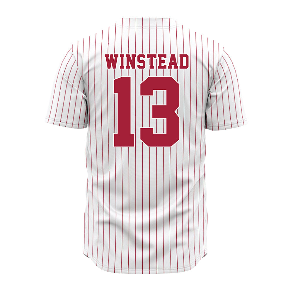 Alabama - NCAA Softball : Emily Winstead - Pinstripe Jersey