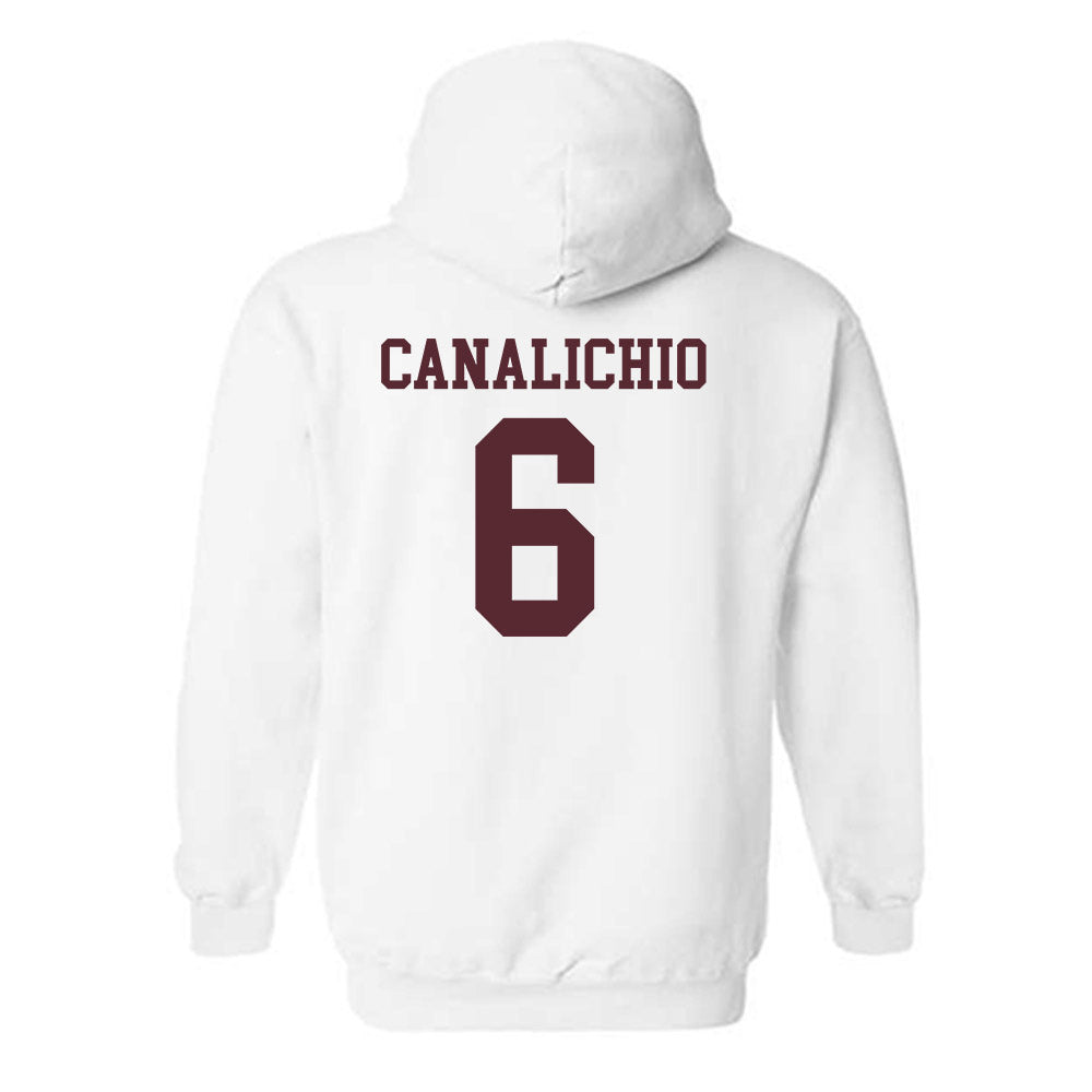 Texas State - NCAA Baseball : Will Canalichio - Classic Shersey Hooded Sweatshirt-1