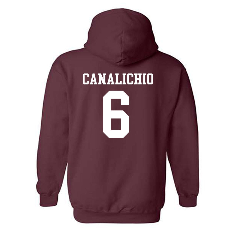 Texas State - NCAA Baseball : Will Canalichio - Classic Shersey Hooded Sweatshirt-1