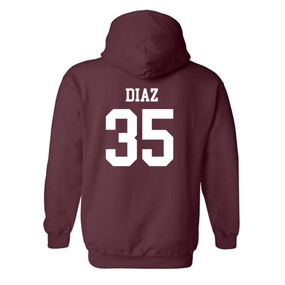 Texas State - NCAA Baseball : Colby Diaz - Hooded Sweatshirt Classic Shersey