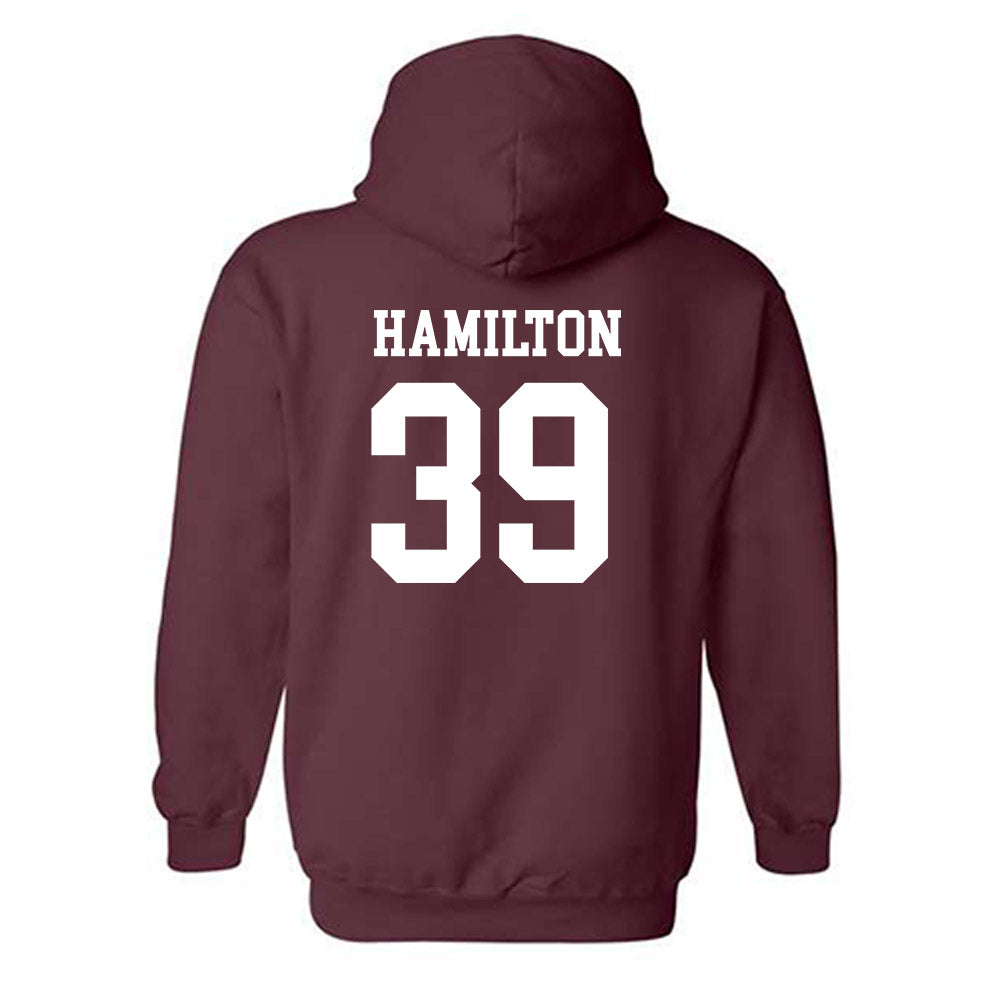 Texas State - NCAA Baseball : Maximus Hamilton - Classic Shersey Hooded Sweatshirt-1