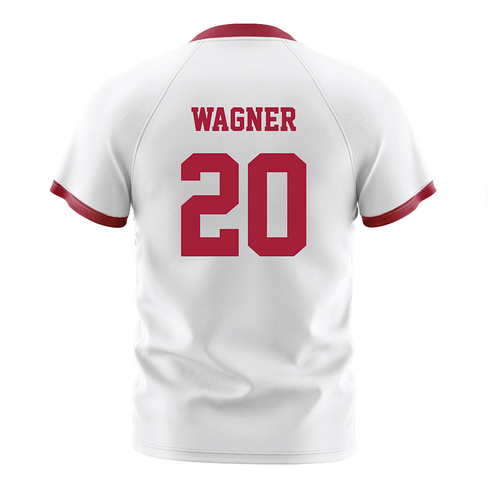 Arkansas - NCAA Women's Soccer : Natalie Wagner - White Soccer Jersey-1