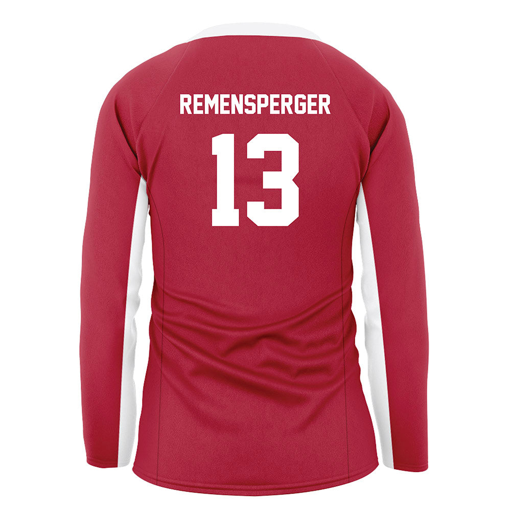Arkansas - NCAA Women's Volleyball : Kiki Remensperger - Cardinal Red Volleyball Jersey-1