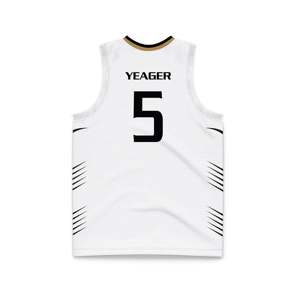 Oakland - NCAA Men's Basketball : MJ Yeager - White Basketball Jersey-1