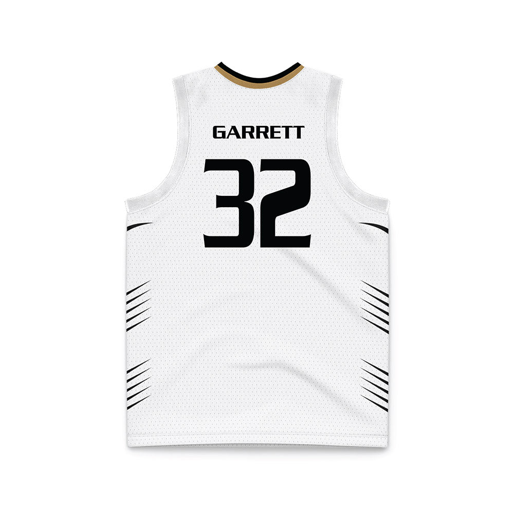 Oakland - NCAA Men's Basketball : Isaac Garrett - White Basketball Jersey-1