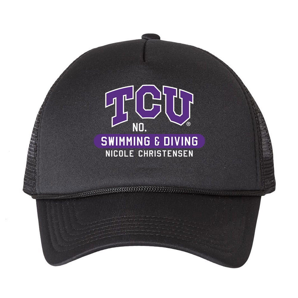 TCU - NCAA Women's Swimming & Diving : Nicole Christensen - Trucker Hat-0