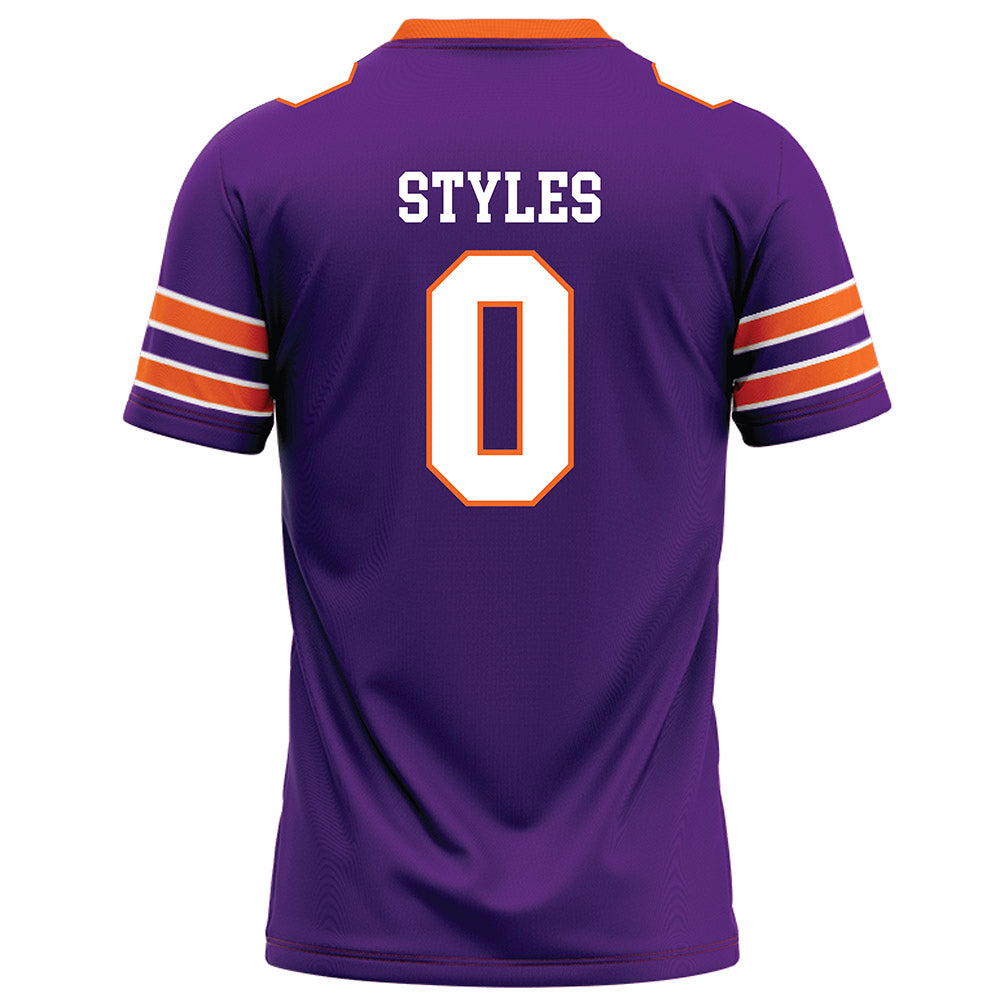 HWS - NCAA Football : Tru Styles - Purple Football Jersey-1