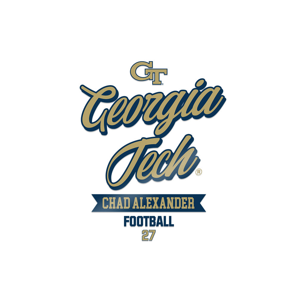 Georgia Tech - NCAA Football : Chad Alexander - Sticker