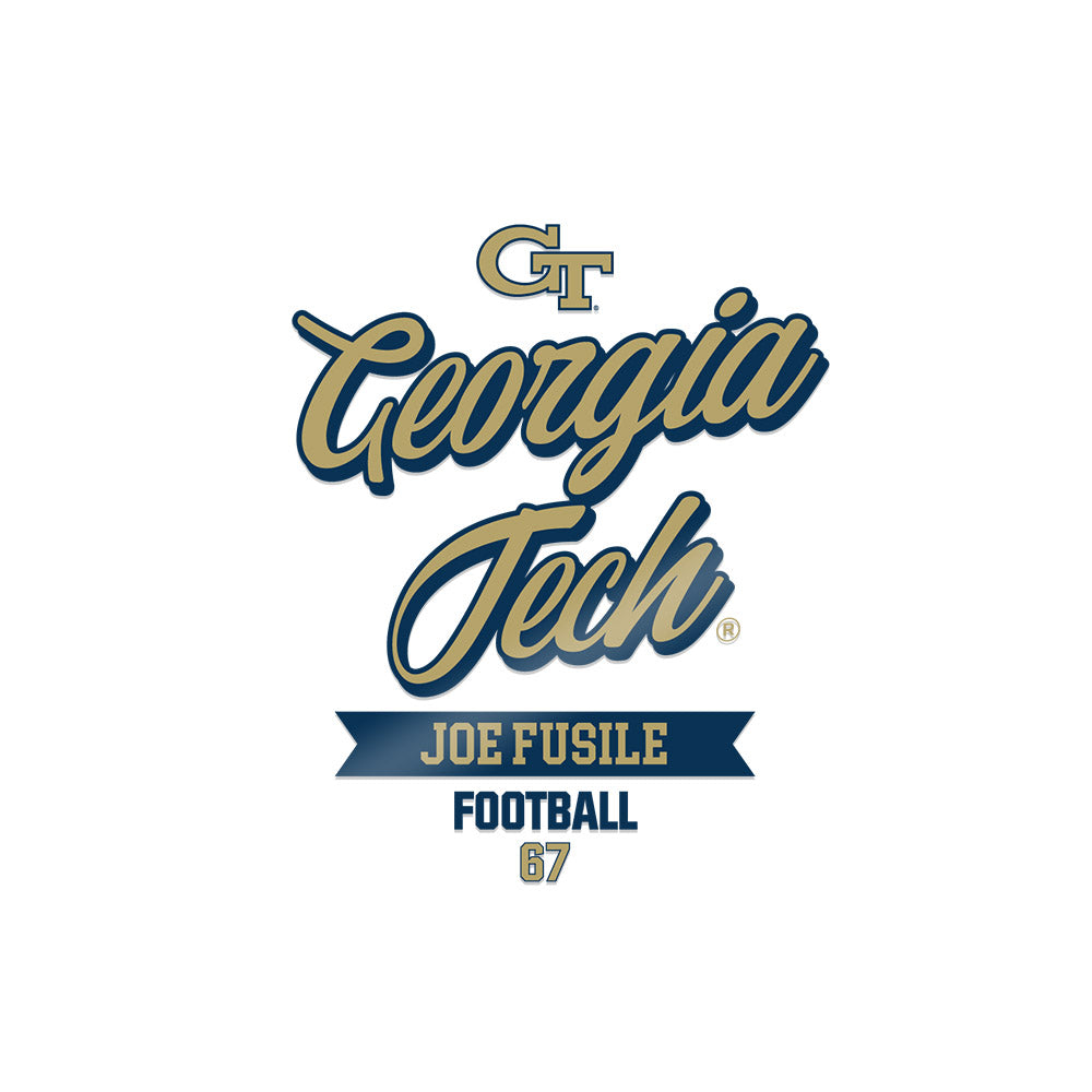 Georgia Tech - NCAA Football : Joe Fusile - Sticker