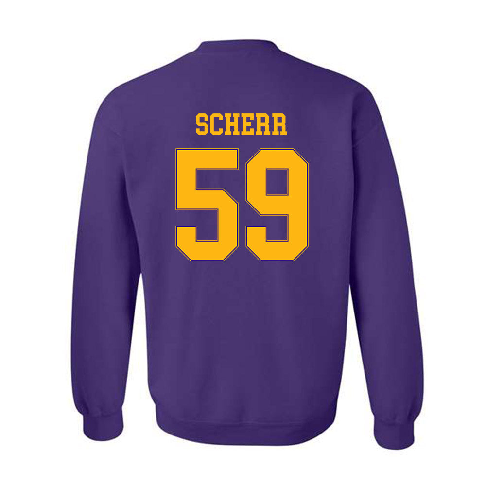 Northern Iowa - NCAA Football : Tom Scherr - Classic Shersey Crewneck Sweatshirt-1