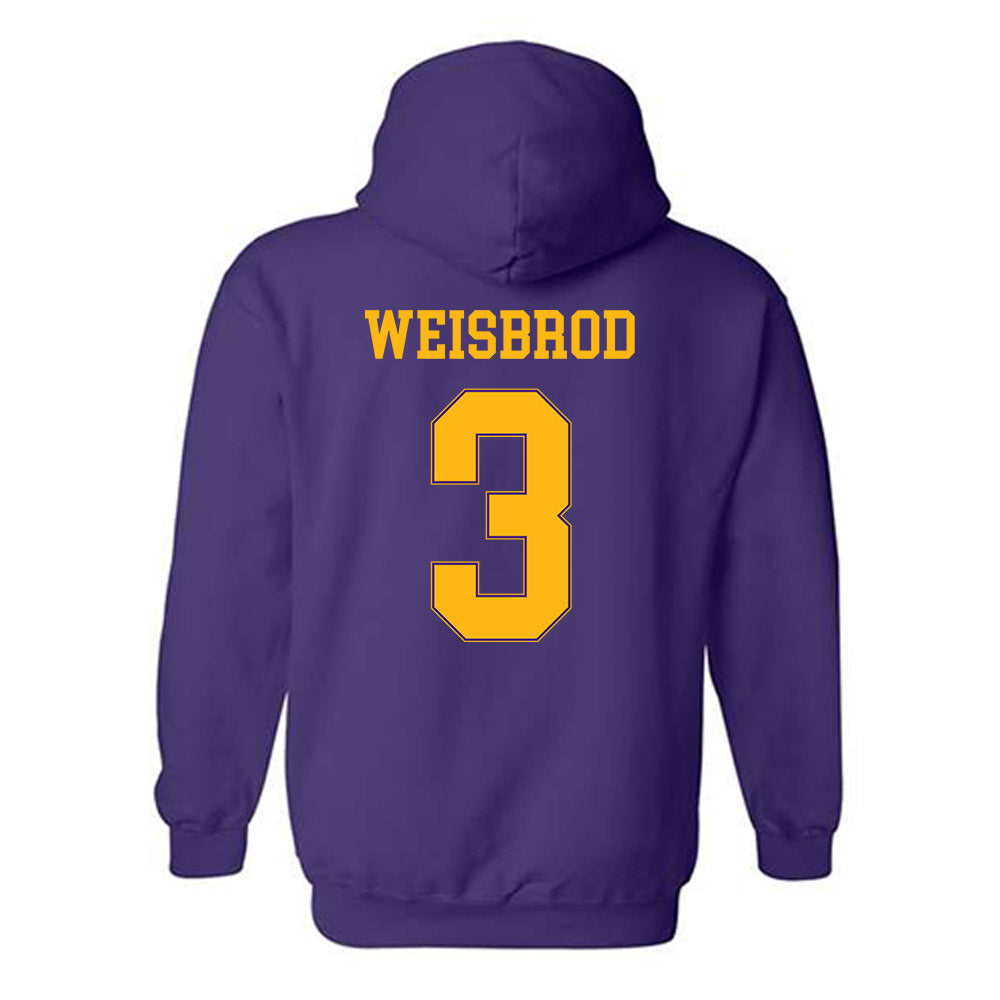 Northern Iowa - NCAA Men's Basketball : Max Weisbrod - Classic Shersey Hooded Sweatshirt-1