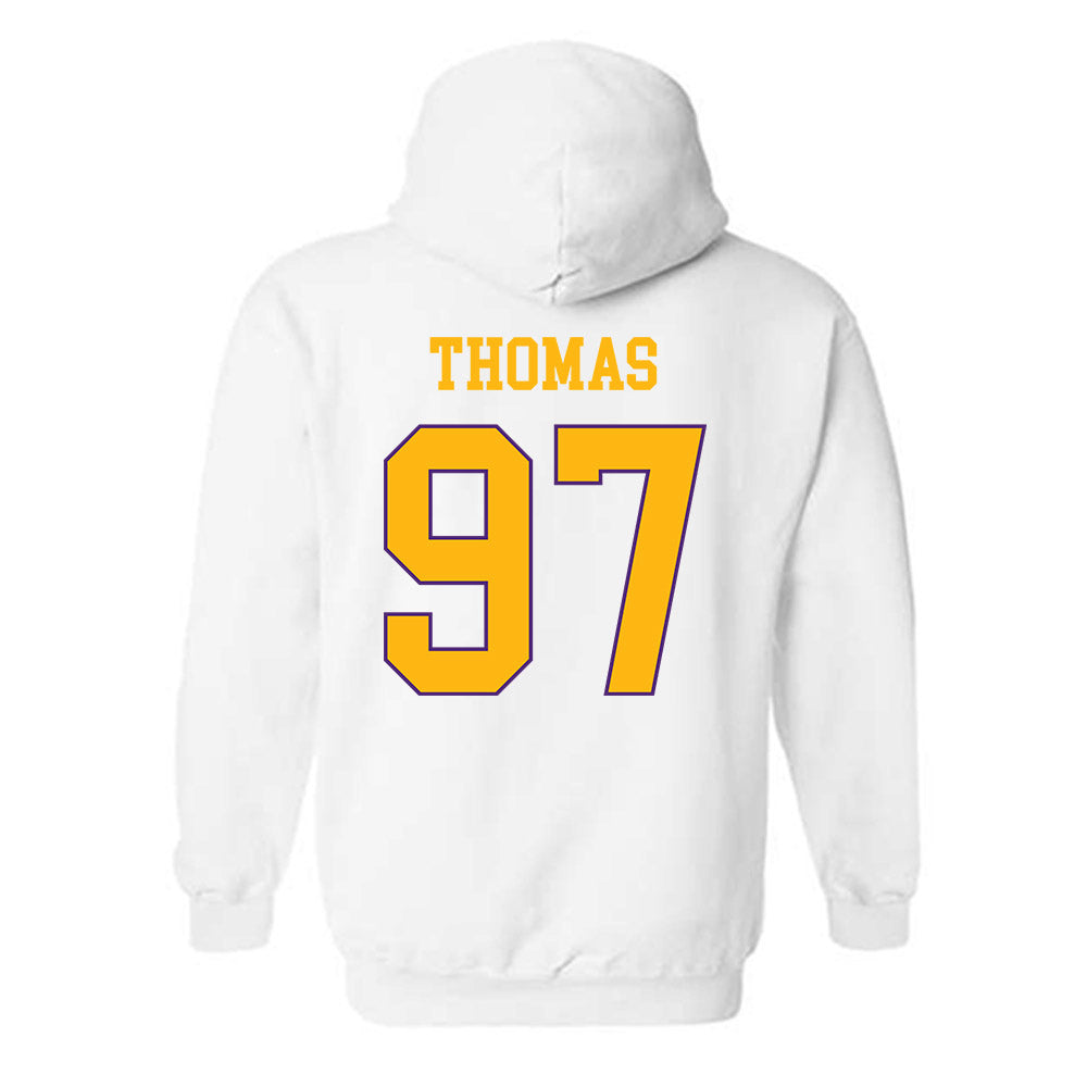 Northern Iowa - NCAA Football : Theo Thomas - Classic Shersey Hooded Sweatshirt-1