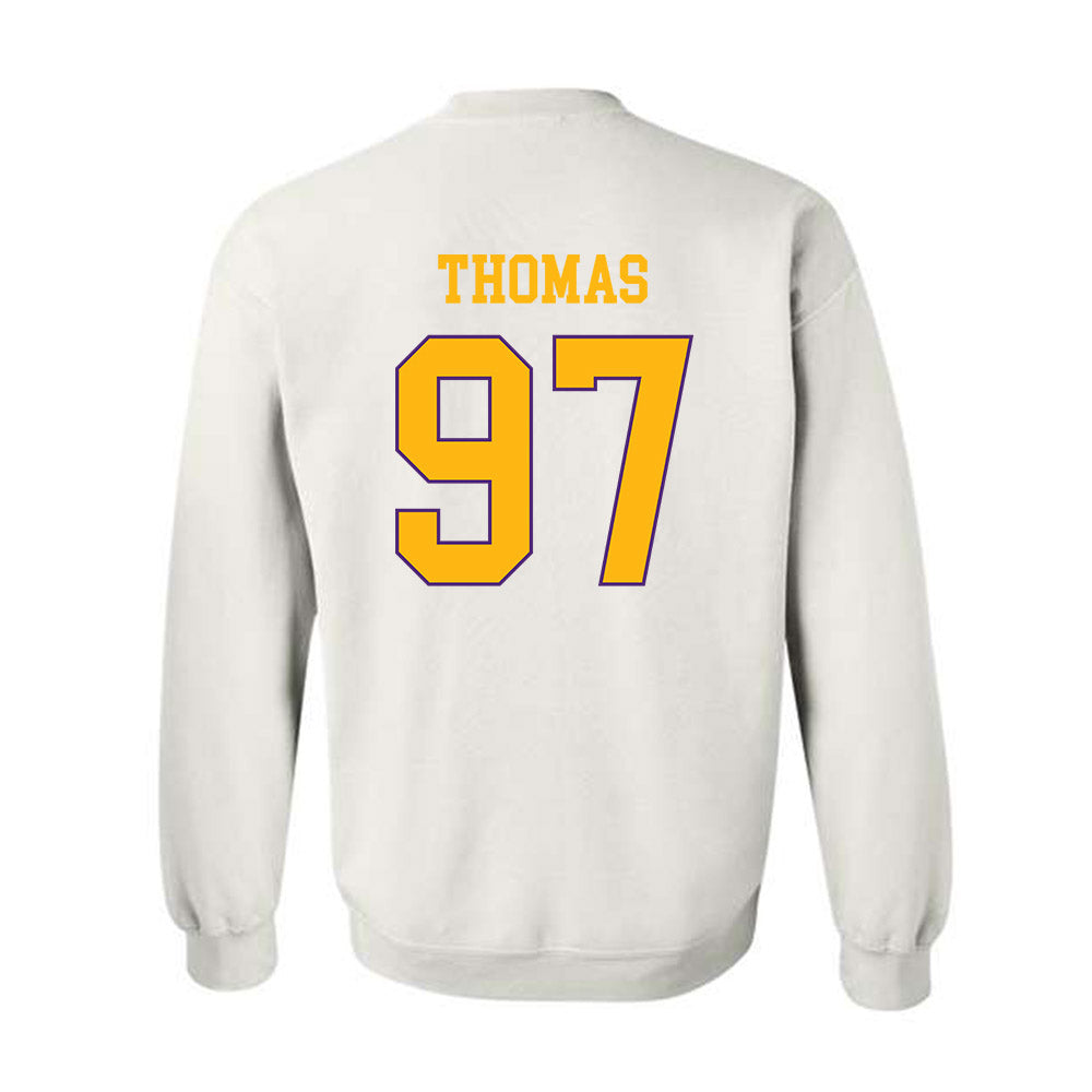 Northern Iowa - NCAA Football : Theo Thomas - Classic Shersey Crewneck Sweatshirt-1