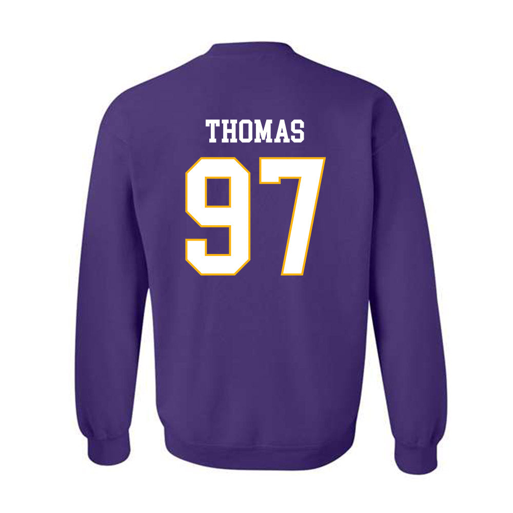 Northern Iowa - NCAA Football : Theo Thomas - Classic Shersey Crewneck Sweatshirt-1